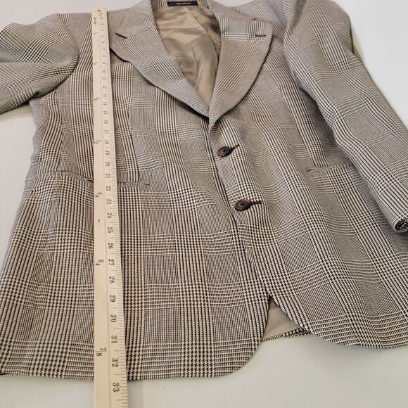 Chaps Ralph Lauren Mens Blazer Sport Coat Silk Wool Blend Two Button 42T - Picture 11 of 11